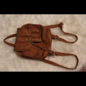 Backpack faux leather